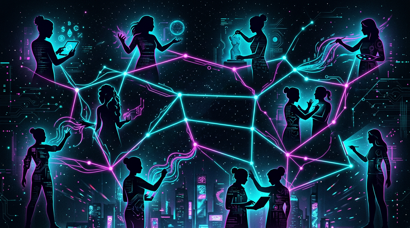 Mujeres artistas en el espacio cripto: voces, datos y rutas que están cambiando la escena